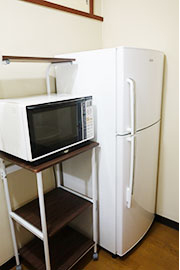 個室寮の冷蔵庫・電子レンジ