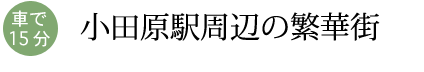 小田原駅周辺の繁華街