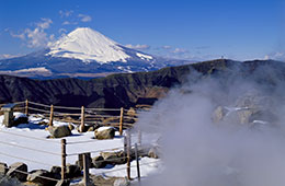 大涌谷からの富士山